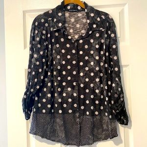 David Cline shirt tab sleeves XL